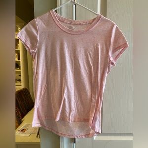 Pink workout shirt